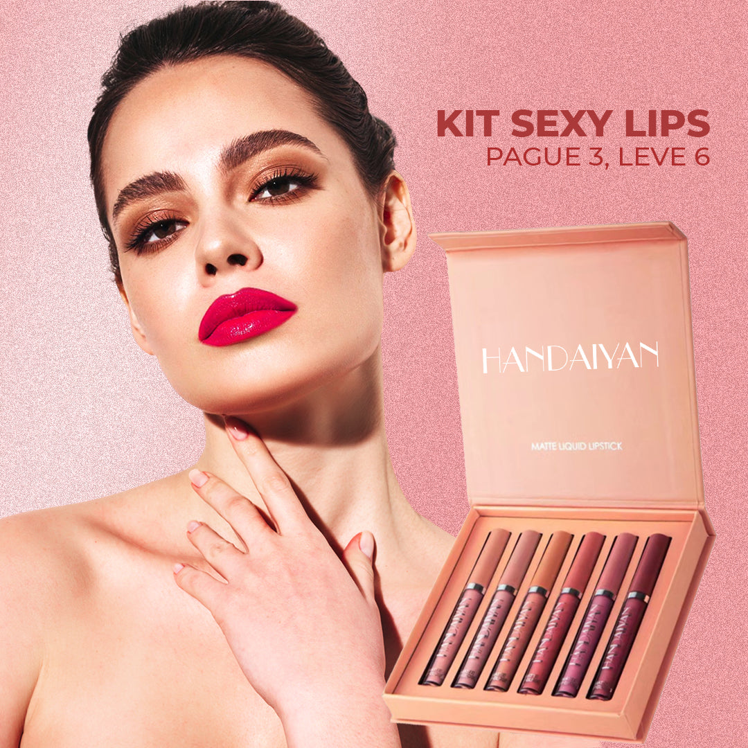 Batom Handaiyan SexyLips™ - 16h De Duração [COMPRE 03 LEVE 06]